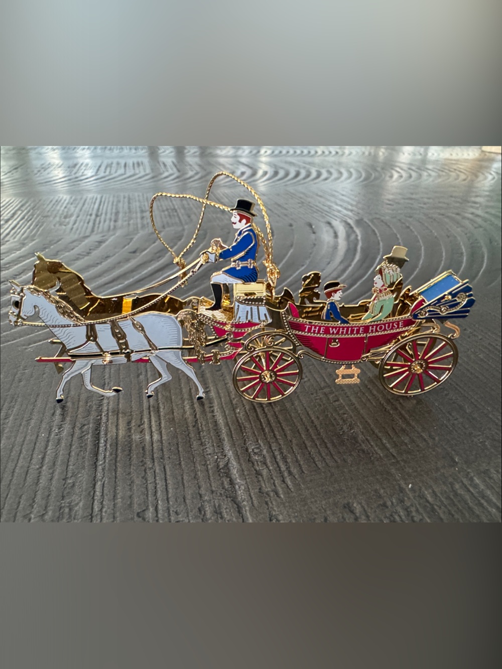 The White House Holiday Carriage Ornament - 2001